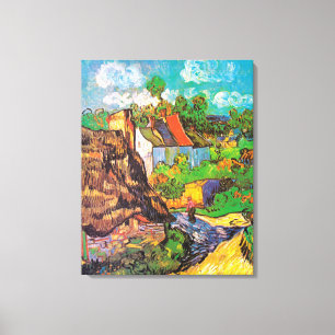 Häuser bei Auvers, Vincent van Gogh Leinwanddruck