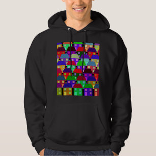 HÄUSER BUNTE HEIMAT GEMEINSCHAFT HOODIE