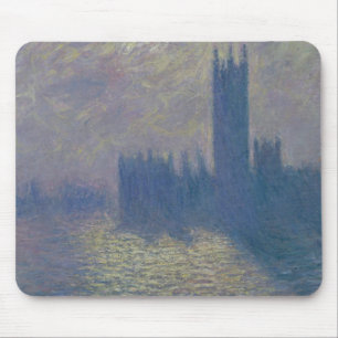 Häuser Claude Monets des Parlaments, stürmischer Mousepad