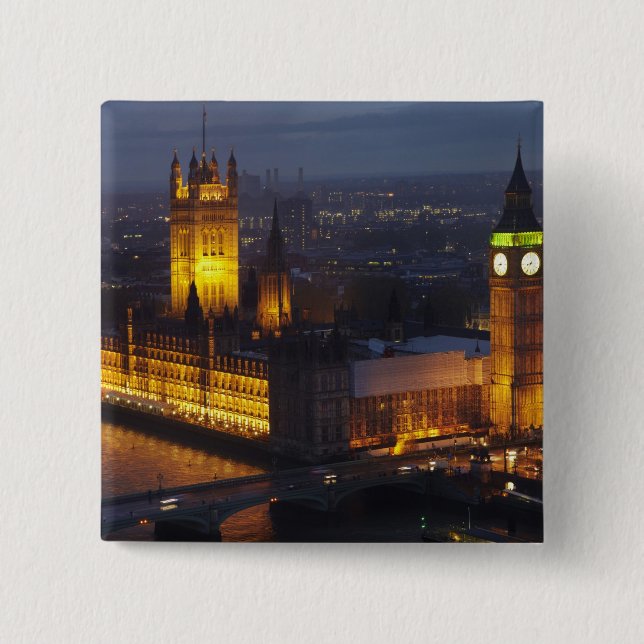 Häuser des Parlaments, Big Ben, Westminster Button (Vorderseite)