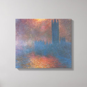Häuser des Parlaments, London von Claude Monet Leinwanddruck