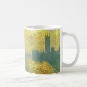 Häuser des Parlaments, stürmischer Himmel von Clau Kaffeetasse