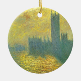 Häuser des Parlaments, stürmischer Himmel von Clau Keramikornament