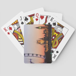 Häuser des Parlaments u. des London-Auges Spielkarten