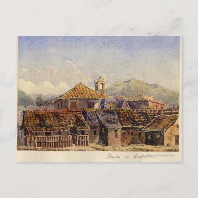 Häuser in Acapulco Postkarte (Vorderseite)