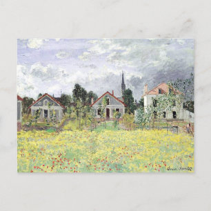 Häuser in Argenteuil Claude Monet Postkarte