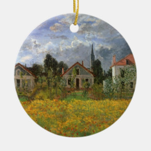 Häuser in Argenteuil von Claude Monet Keramik Ornament