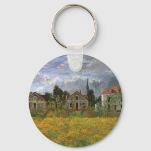 Häuser in Argenteuil von Claude Monet Schlüsselanhänger