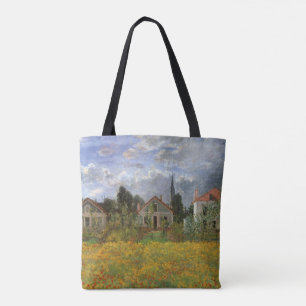 Häuser in Argenteuil von Claude Monet, Vintage Kun Tasche