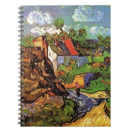 Häuser in Auvers, Vincent van Gogh. Dorf Notizblock