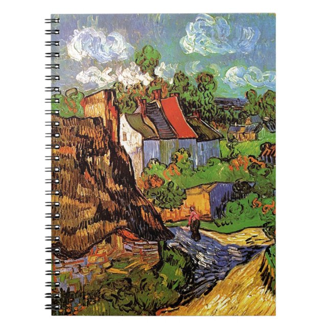 Häuser in Auvers, Vincent van Gogh. Dorf Notizblock (Vorderseite)