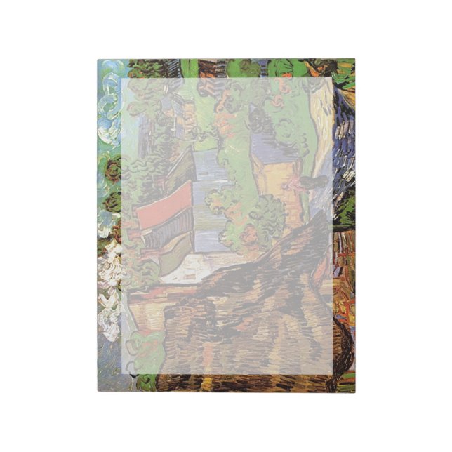 Häuser in Auvers, Vincent van Gogh. Dorf Notizblock (Rotiert)
