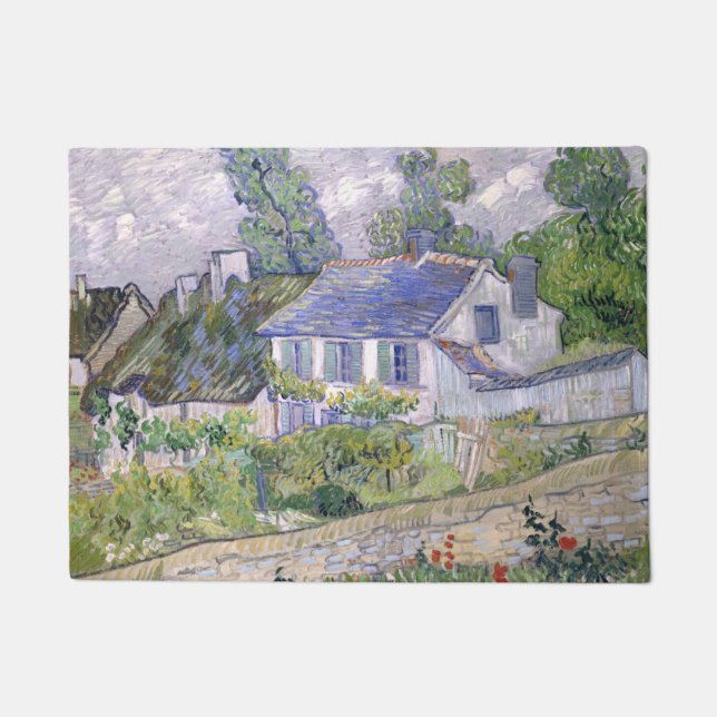 Häuser in Auvers Vincent van Gogh Fußmatte (Vorderseite)