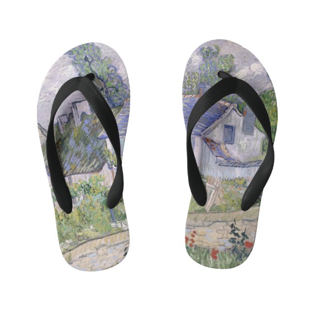 Häuser in Auvers Vincent van Gogh Kinderbadesandalen (Fußbett)