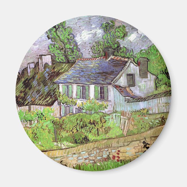 Häuser in Auvers, Vincent van Gogh. Magnet (Vorne)
