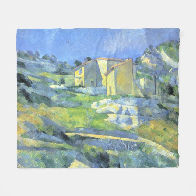 Häuser in der Provence Paul Cezanne Fleecedecke (Vorderseite (Horizontal))