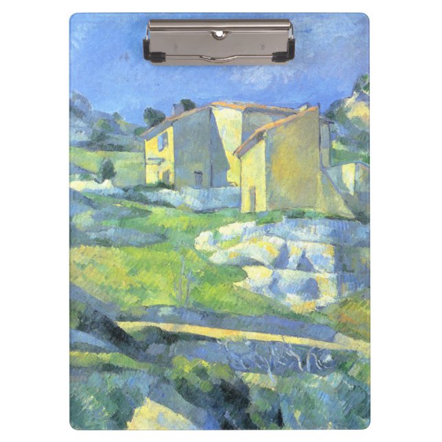 Häuser in der Provence Paul Cezanne Klemmbrett (Vorderseite)