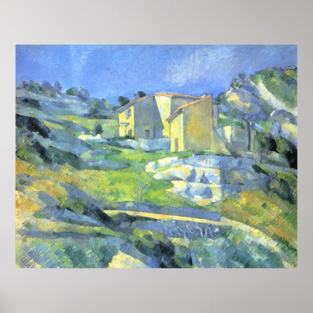 Häuser in der Provence Paul Cezanne Poster (Vorne)