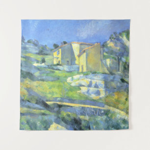 Häuser in der Provence Paul Cezanne Wandteppich