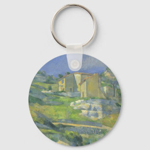 Häuser in der Provence von Paul Cezanne, Vintage A Schlüsselanhänger