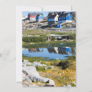 Häuser in Grönland Dankeskarte