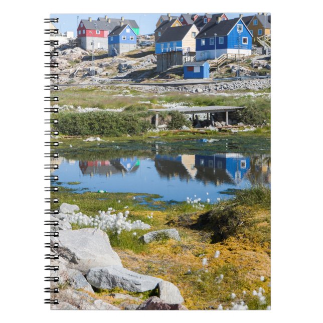 Häuser in Grönland Notizblock (Vorderseite)