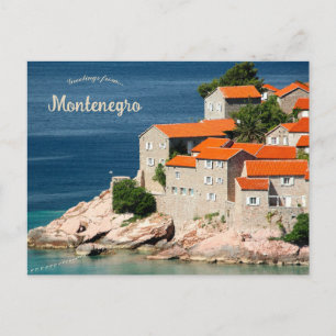 Häuser in Montenegro Postkarte