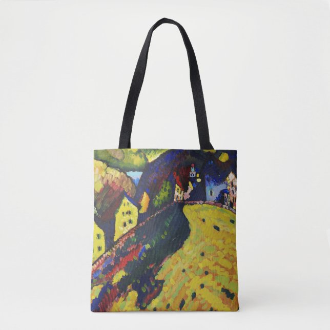 Häuser in Murnau von Wassily Kandinsky Tasche (Vorderseite)