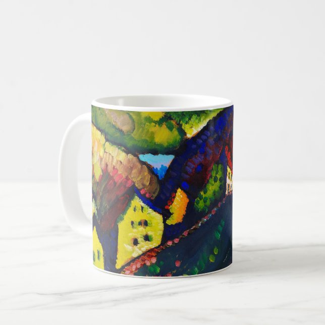 Häuser in Murnau, Wassily Kandinsky Kaffeetasse (Vorderseite Links)