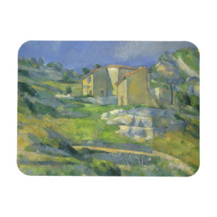 Häuser in Provence durch Paul Cezanne, Vintage Magnet