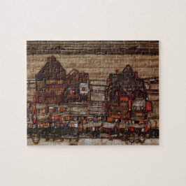 Häuser mit Wäscherei (Seeburg II) von Egon Schiele