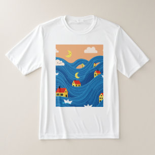 Häuser und Boote T-Shirt