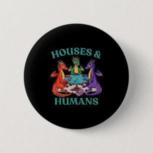 Häuser und Menschen Drache Brettspiel Rpg Fantasy  Button