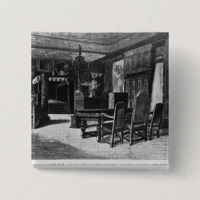 Häuser von Victor Hugo Button (Vorderseite)