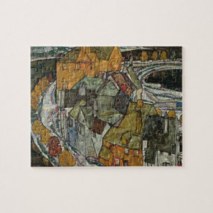 Häuserreihe II, Inselstadt von Egon Schiele