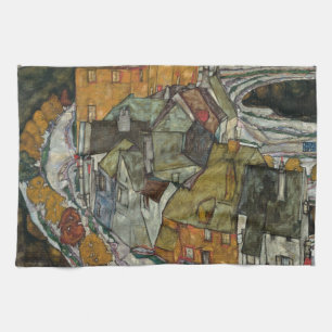 Häuserreihe II, Inselstadt von Egon Schiele Geschirrtuch