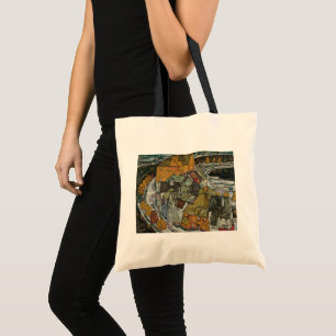 Häuserreihe II, Inselstadt von Egon Schiele Tragetasche
