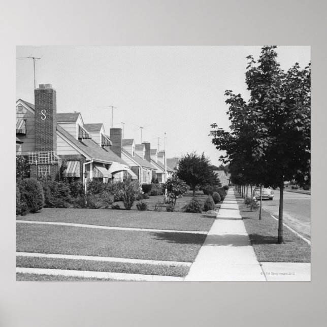 Häuserreihe Poster (Vorne)