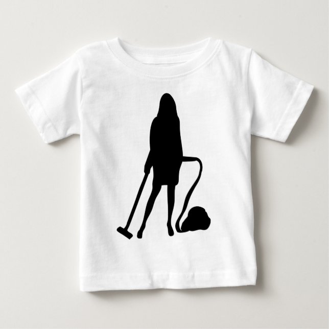 Hausfrau - Staubsauger - Reinigung Baby T-shirt (Vorderseite)