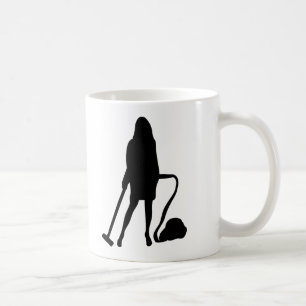 Hausfrau - Staubsauger - Reinigung Kaffeetasse