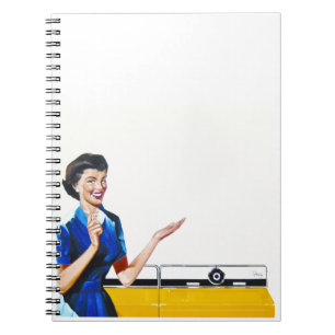 Hausfrau und New Washer Notizblock