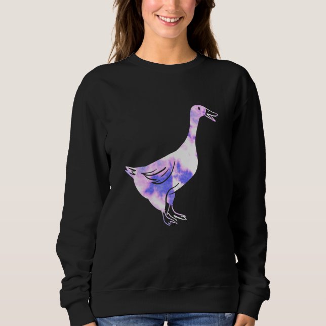 Hausgans aus den 90er Jahren Vaporwave Ästhetik Hi Sweatshirt (Vorderseite)