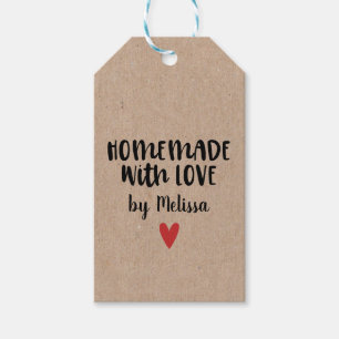hausgemacht mit Liebe Geschenkanhänger