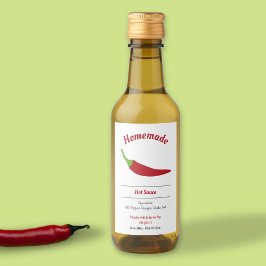 hausgemachte Aufkleber für das Hot Sauce Label - C