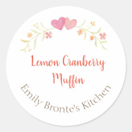 Hausgemachte Backwaren vorbehalten handgefertigte  Runder Aufkleber