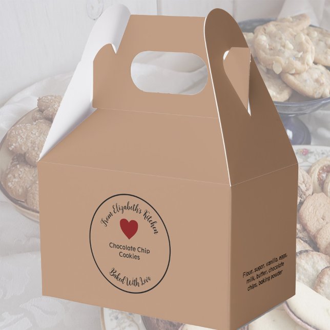 Hausgemachte Backwaren Zutaten Kraft Papier Brown Geschenkschachtel (Von Creator hochgeladen)