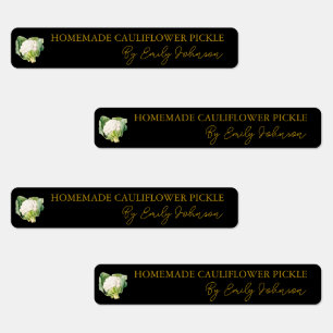 Hausgemachte Blumenzange Etiketten