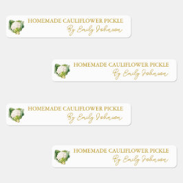 Hausgemachte Blumenzange Etiketten