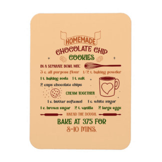 Hausgemachte Chocolate Chip Cookies Rezept Magnet