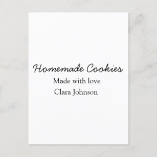 Hausgemachte Cookies fügen Ihren eigenen Textnamen Postkarte